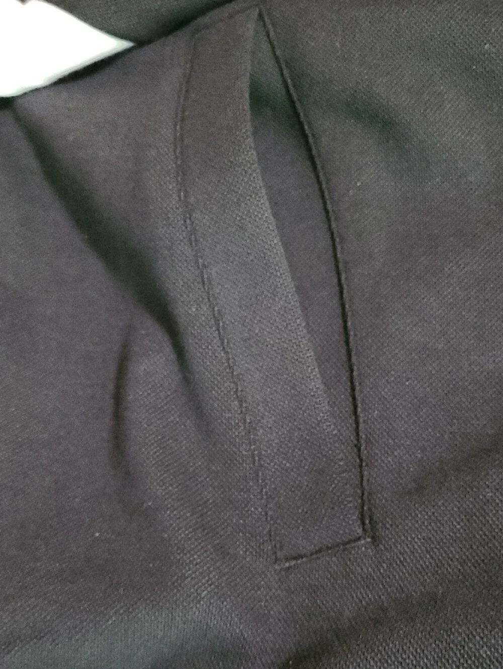 Polo by Ralph Lauren Black Track Jacket with White Sleeve Stripes and Red Logo